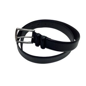 Polo Ralph Lauren Mens 34 Italian Leather Dress Belt Black